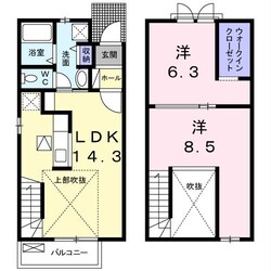 新前橋駅 徒歩53分 1-2階の物件間取画像